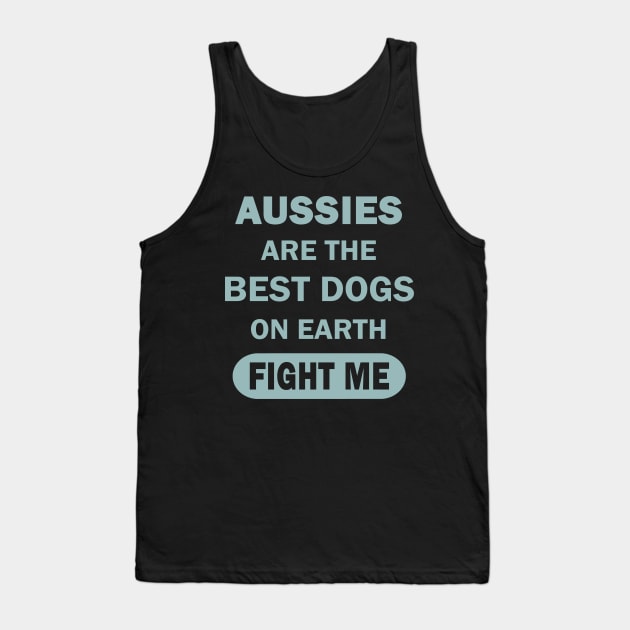 Australian Shepherd Aussie Dog Men Tank Top by FindYourFavouriteDesign